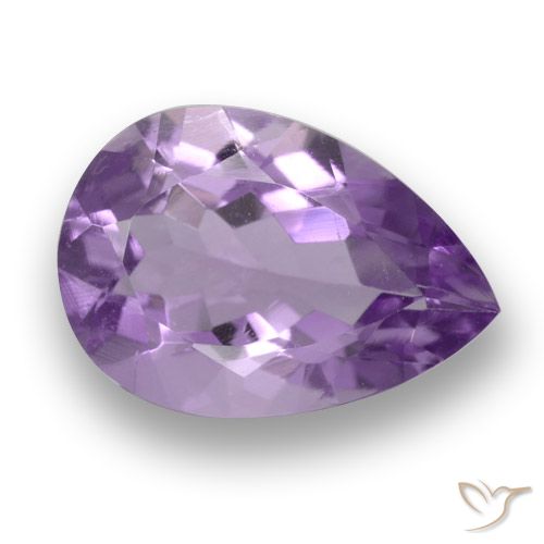 3.12ct Naturel Violet foncé Améthyste, En forme de poire, VS