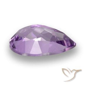 Améthyste Violet foncé naturelle En forme de poire, 3.12 ct, VS
