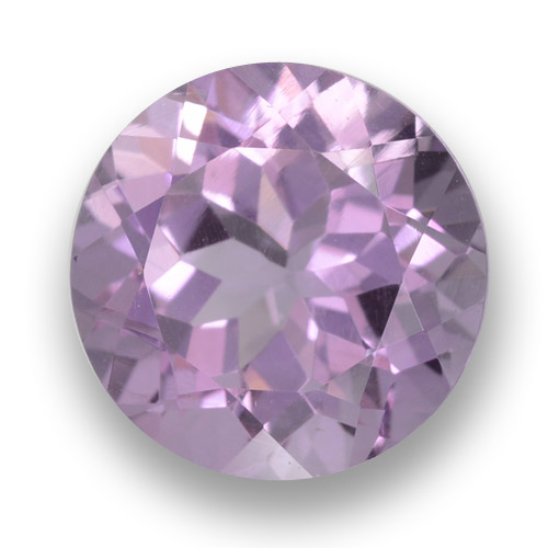 Améthyste Violet rose moyen naturelle Coupe roude, 3.80 ct, VVS-VS
