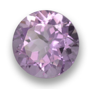 Améthyste Violet rose moyen naturelle Coupe roude, 3.80 ct, VVS-VS