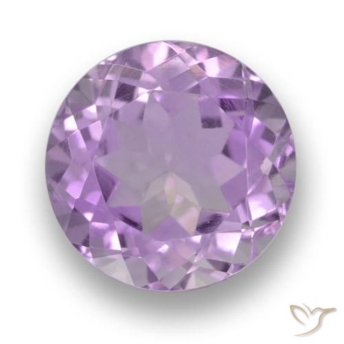 3.87ct Naturel Violet rose moyen Améthyste, Tour, VVS