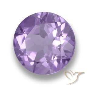 Améthyste violet moyen naturelle coupe roude, 4,39 ct, VVS-VS