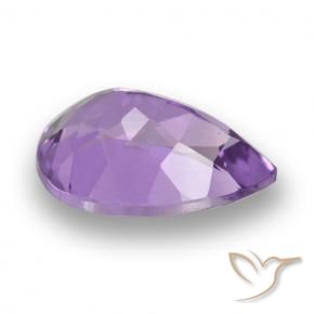 Améthyste Violet rosé foncé naturelle En forme de poire, 4.54 ct, VVS