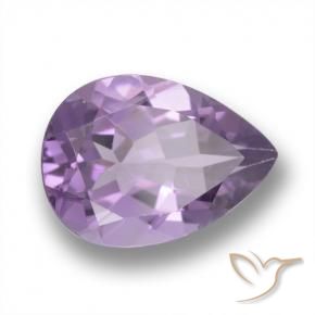 Améthyste Magenta profond naturelle En forme de poire, 4.35 ct, VVS