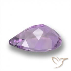 Améthyste Magenta profond naturelle En forme de poire, 4.35 ct, VVS