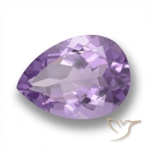 Améthyste Violet foncé naturelle En forme de poire, 4.84 ct, VVS