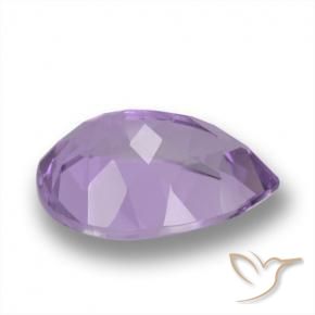 Améthyste Violet foncé naturelle En forme de poire, 4.84 ct, VVS