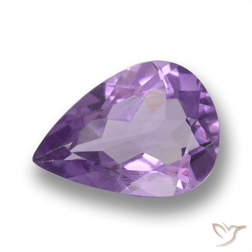 3.98ct Naturel Violet foncé Améthyste, En forme de poire, VVS-VS