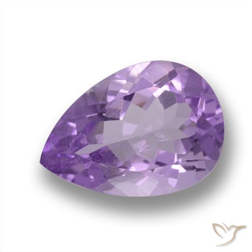 4.69ct Naturel Violet foncé Améthyste, En forme de poire, VVS