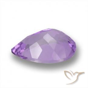 Améthyste Violet foncé naturelle En forme de poire, 4.69 ct, VVS