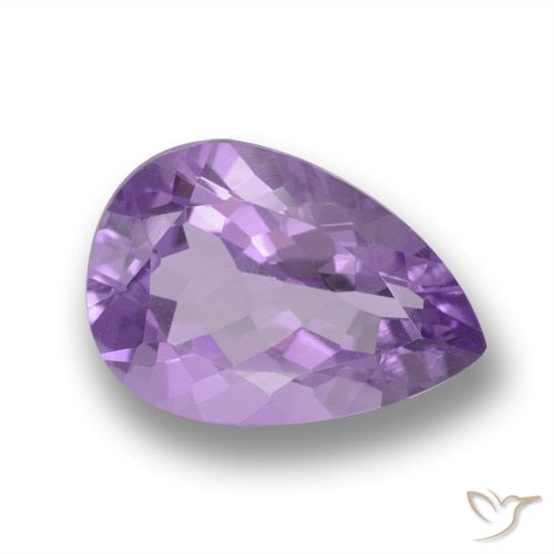 4.31ct Naturel Violet moyen Améthyste, En forme de poire, VVS-VS