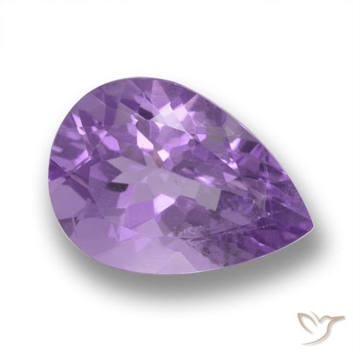4.57ct Naturel Violet Rosâtre Améthyste, En forme de poire, VVS-VS