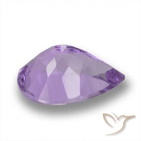 Améthyste Violet Rosâtre naturelle En forme de poire, 4.57 ct, VVS-VS