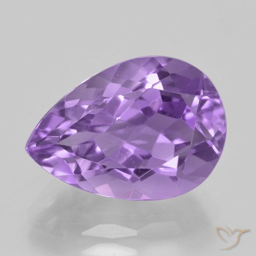 5.28ct Naturel Pourpre violacé moyen Améthyste, En forme de poire, VVS