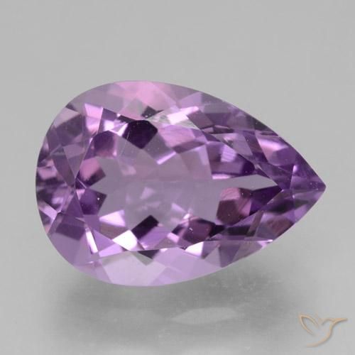 4.77ct Naturel Violet violacé Améthyste, En forme de poire, VVS