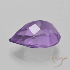 Améthyste Violet violacé naturelle En forme de poire, 5.03 ct, VVS