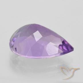 Améthyste Violet violacé naturelle En forme de poire, 4.59 ct, VVS