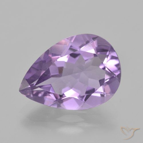 4.42ct Naturel Violet iris profond Améthyste, En forme de poire, VVS