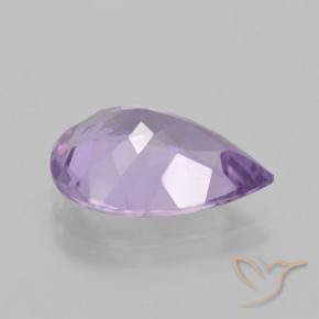 Améthyste Violet rose moyen naturelle En forme de poire, 3.76 ct, VVS-VS
