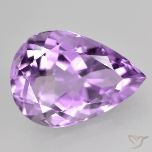 4.66ct Naturel Pourpre violacé profond Améthyste, En forme de poire, VVS