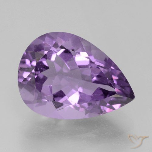4.63ct Naturel Pourpre violacé profond Améthyste, En forme de poire, VVS