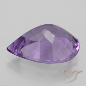 Améthyste Violet aubergine naturelle En forme de poire, 4.22 ct, VVS