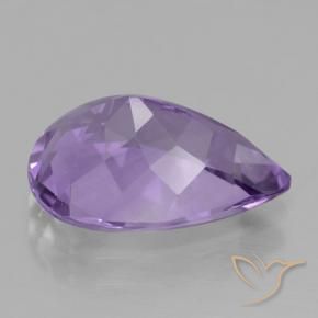 Améthyste Violet foncé naturelle En forme de poire, 3.88 ct, VVS
