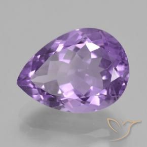 Améthyste Violet moyen-léger naturelle En forme de poire, 5.08 ct, VVS