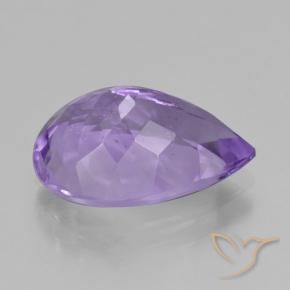 Améthyste Violet moyen-léger naturelle En forme de poire, 4.26 ct, VVS