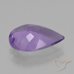 Améthyste Violet clair naturelle En forme de poire, 3.53 ct, VVS