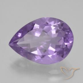 Améthyste Violet foncé naturelle En forme de poire, 4.47 ct, VVS