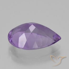 Améthyste Violet foncé naturelle En forme de poire, 4.47 ct, VVS