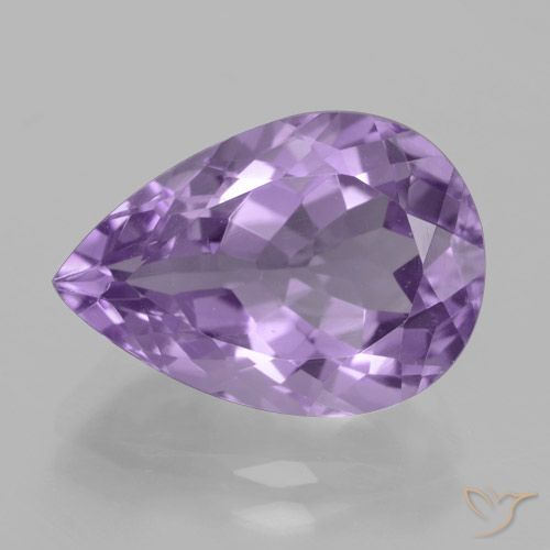 4.81ct Naturel Violet moyen Améthyste, En forme de poire, VVS