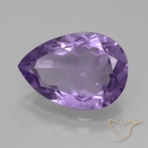 Améthyste Violet aubergine naturelle En forme de poire, 3.97 ct, VVS