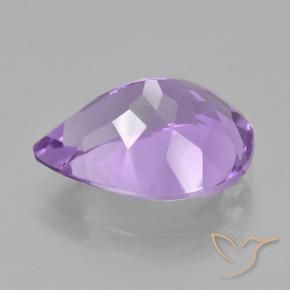 Améthyste Violet moyen naturelle En forme de poire, 4.78 ct, VVS-VS