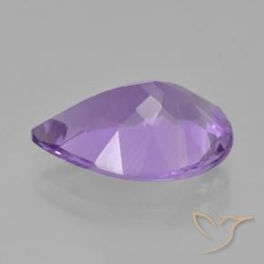 Améthyste Violet foncé naturelle En forme de poire, 3.91 ct, VVS-VS