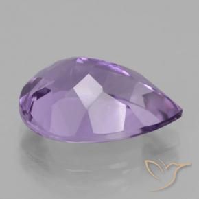 Améthyste Violet moyen naturelle En forme de poire, 4.83 ct, VVS