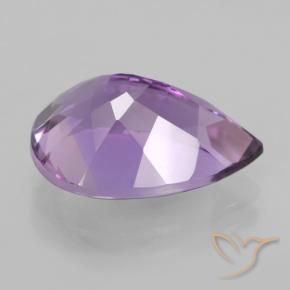 Améthyste Violet Rosâtre naturelle En forme de poire, 4.85 ct, VVS