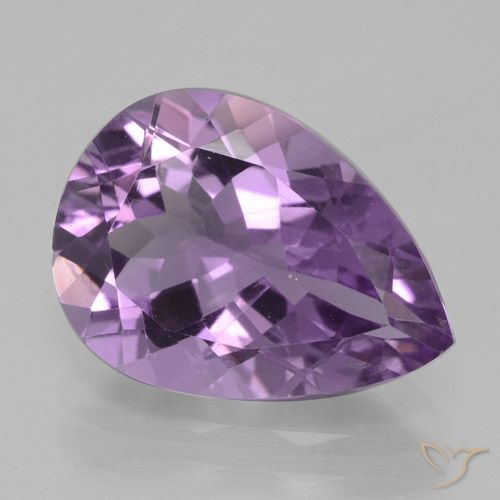 4.05ct Naturel Violet Iris Améthyste, En forme de poire, VVS-VS