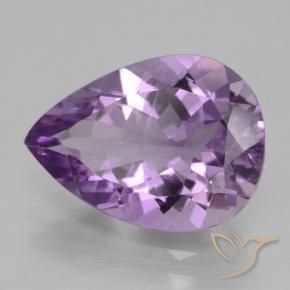 Améthyste Violet Iris naturelle En forme de poire, 4.05 ct, VVS-VS
