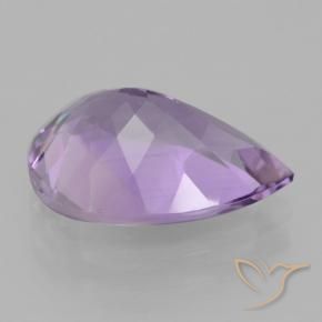 Améthyste Violet Iris naturelle En forme de poire, 4.05 ct, VVS-VS