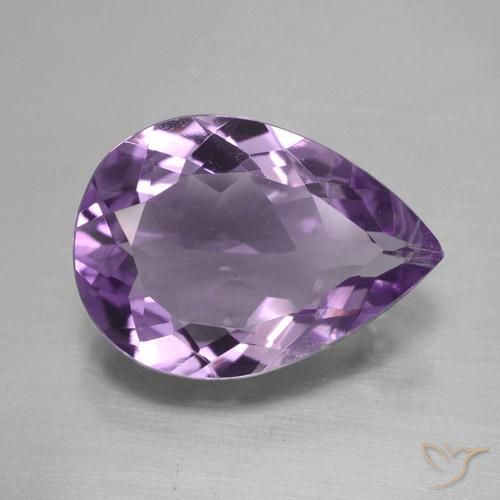 3.60ct Naturel Violet violacé Améthyste, En forme de poire, VS