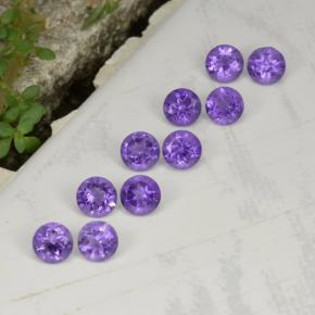 Achetez naturel 1.55ct Violet Améthyste gems, Coupe roude, En provenance Brésil chez GemSelect. En stock, livraison internationale!
