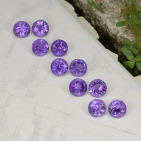 Achetez naturel 1.55ct Violet Améthyste gems, Coupe roude, En provenance Brésil chez GemSelect. En stock, livraison internationale!