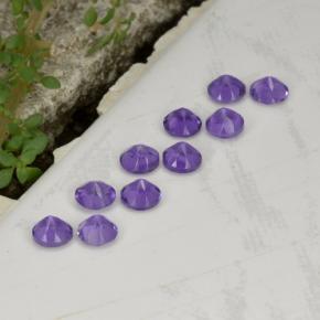 Achetez naturel 1.55ct Violet Améthyste gems, Coupe roude, En provenance Brésil chez GemSelect. En stock, livraison internationale!
