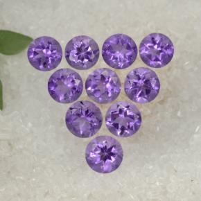Achetez naturel 1.67ct Violet Améthyste gems, Coupe roude, En provenance Brésil chez GemSelect. En stock, livraison internationale!