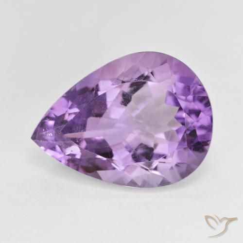 7.66ct Naturel Violet iris profond Améthyste, En forme de poire, VS