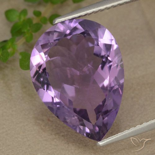 6.78ct Naturel Pourpre violacé moyen-foncé Améthyste, En forme de poire, VS