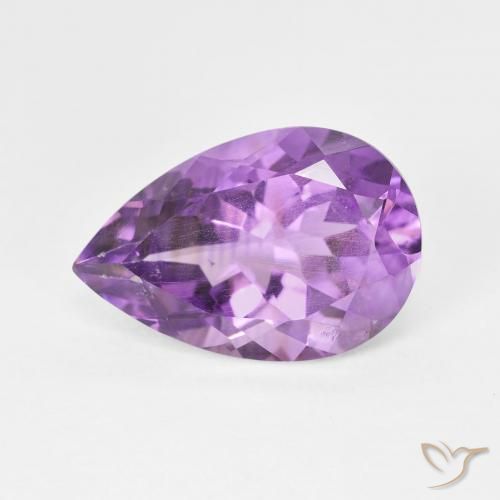 5.06ct Naturel Violet violacé Améthyste, En forme de poire, VS