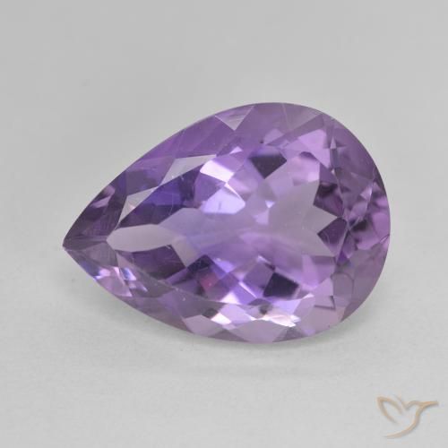 7.22ct Naturel Violet violacé Améthyste, En forme de poire, VVS-VS